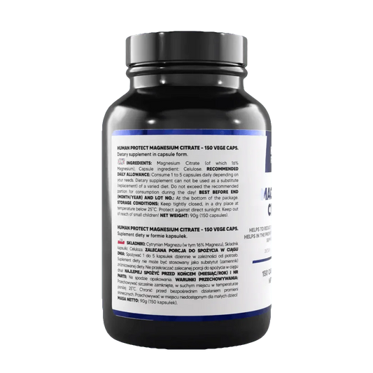 Magnesium Citrat 150 caps. 500mg - Supplement Support