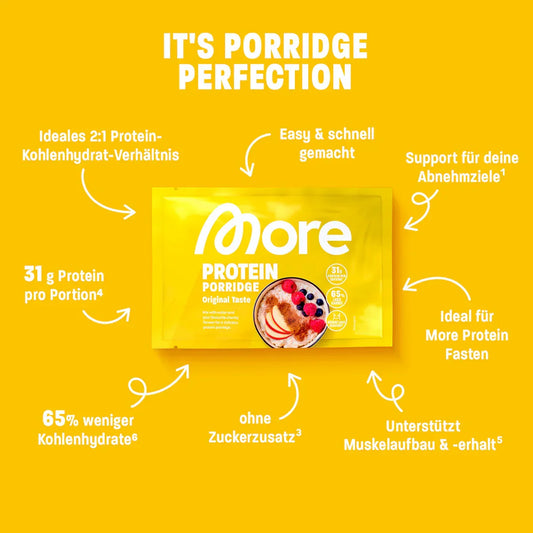 More Protein Porridge 62g - Original Taste - Supplement Support