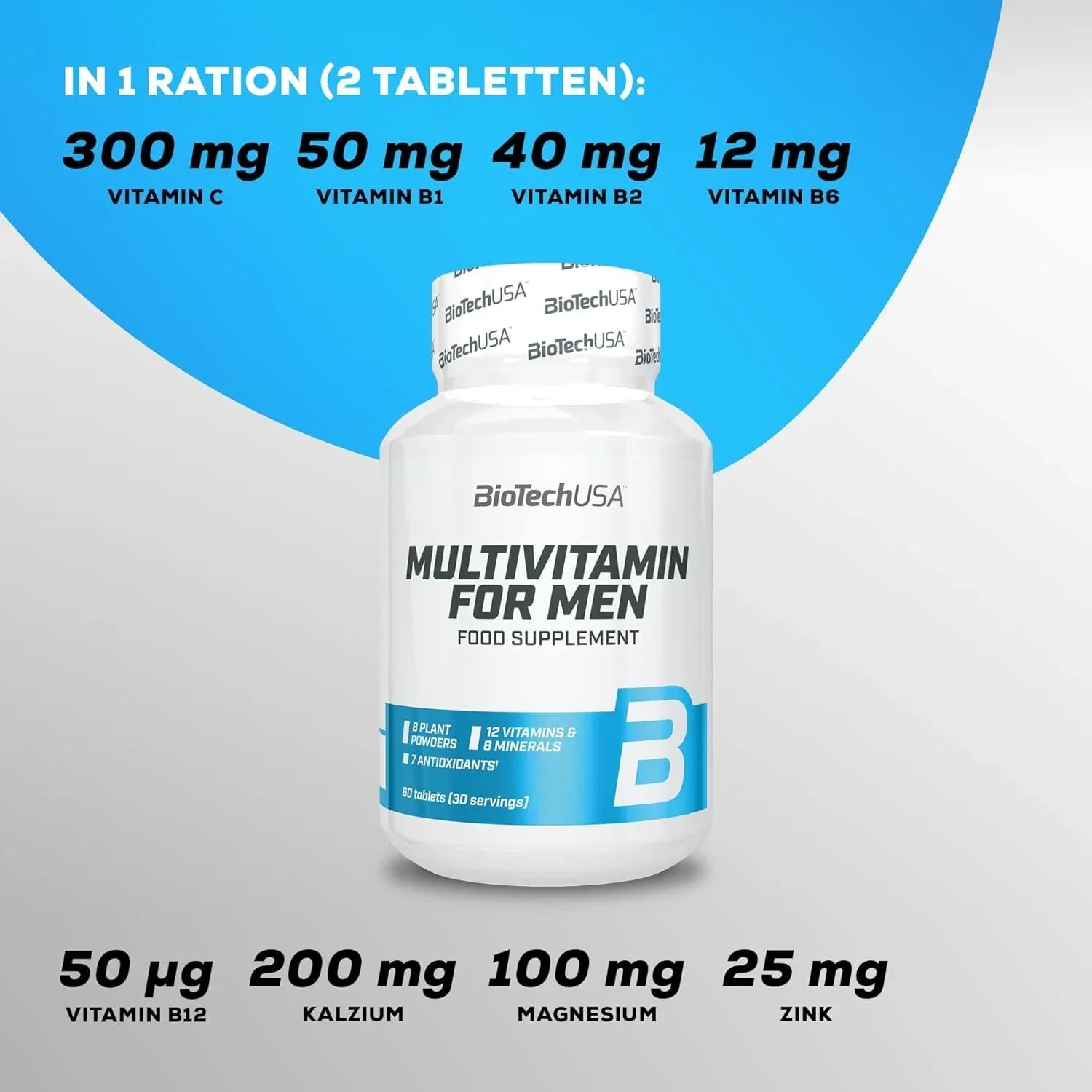 Multivitamin for Men - 60 Caps - Supplement Support