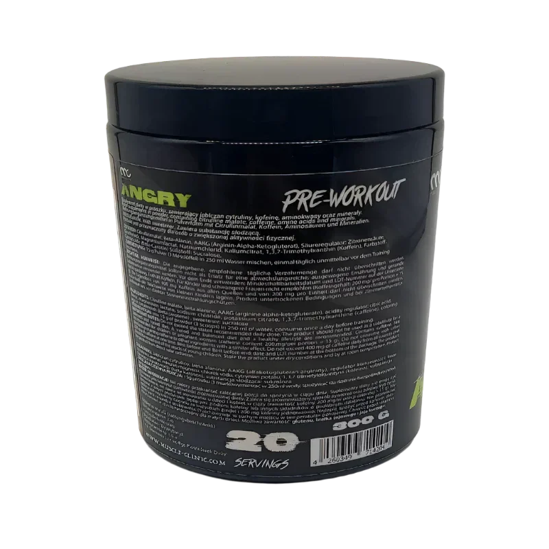 Muscle Clinic Angry Pre-Workout Booster 300g - Supplement-Support.com