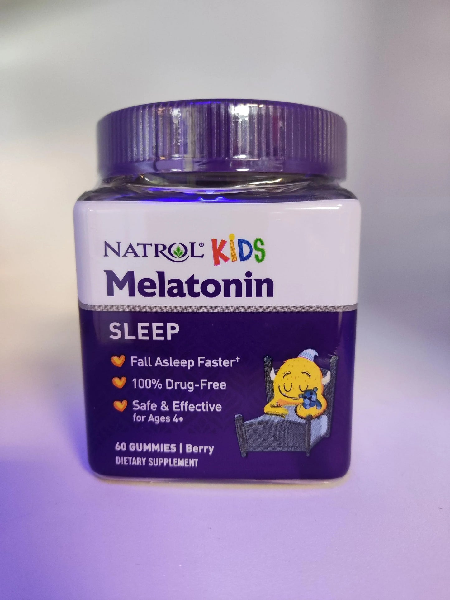 Natrol Kids Melat@nin - 1 mg - Beere - 60 Gummies - Supplement Support
