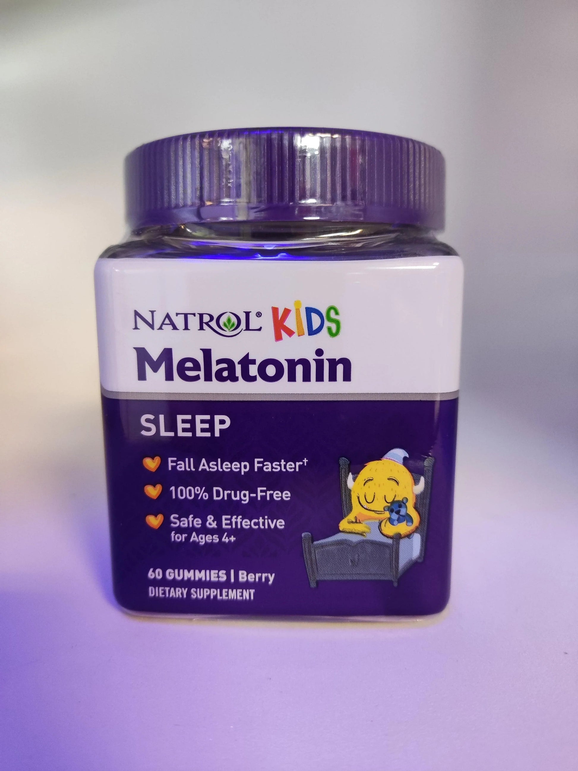 Natrol Kids Melat@nin - 1 mg - Beere - 60 Gummies - Supplement Support