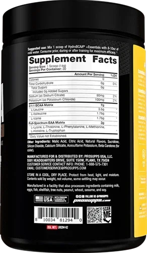 Pro Supps USA Hydro BCAA Complex - Supplement-Support.com