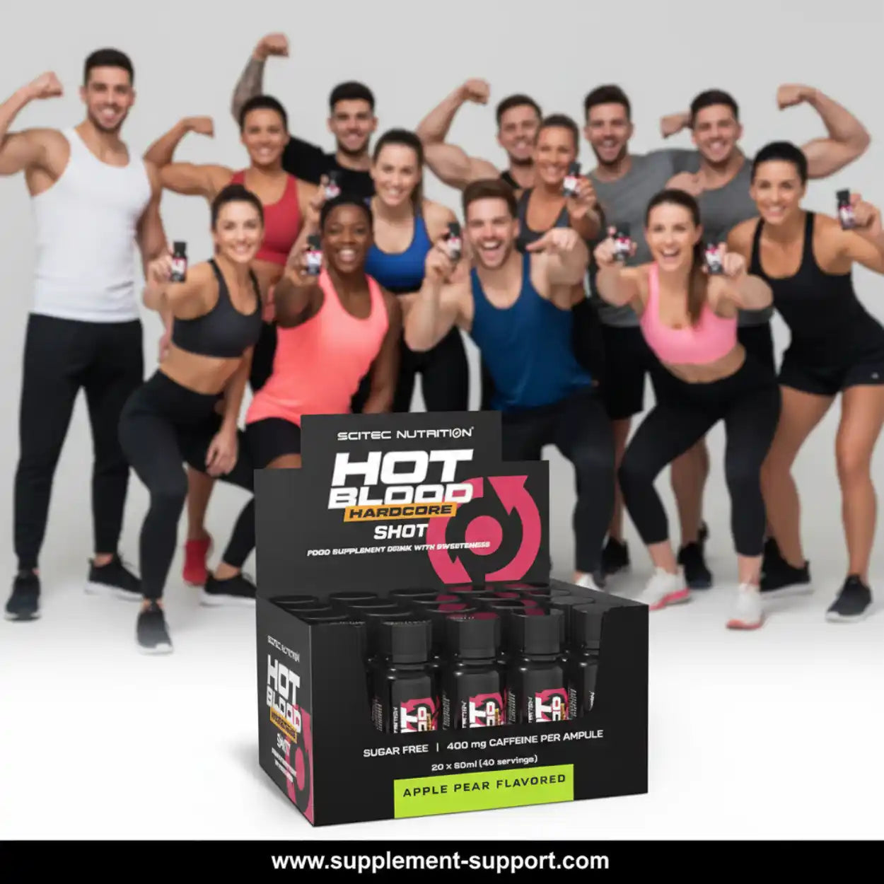 Scitec Nutrition Hot Blood Hardcore Shot,20x60ml - Supplement-Support.com