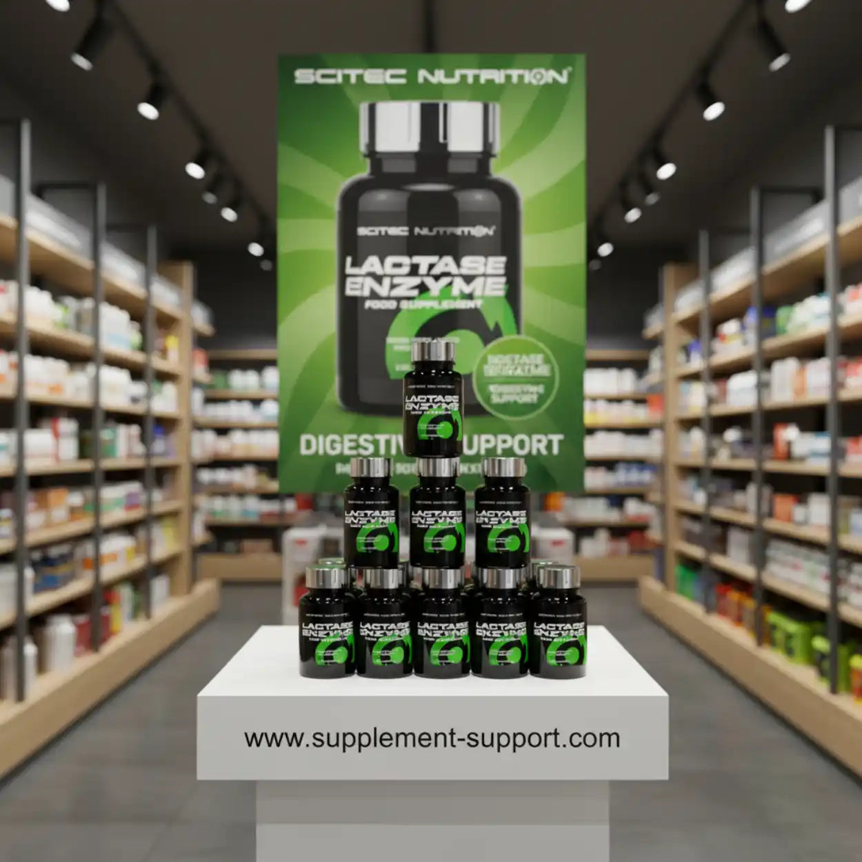 Scitec Nutrition Lactase Enzyme 100kap. - Supplement-Support.com