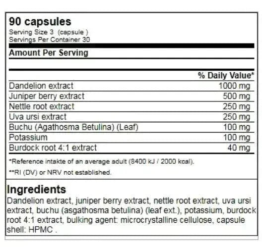 Shred Cuts Entwässerung 90 Kapseln - Supplement Support