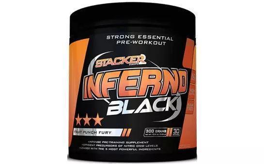 Stacker2 Inferno Black Pre Workout Booster - 300 g - Supplement-Support.com