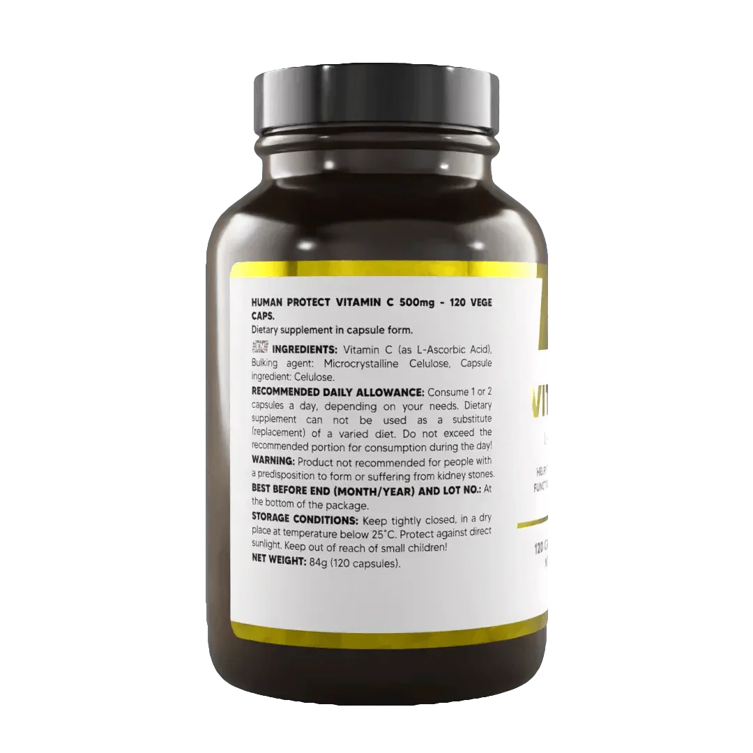 Vitamin C 500 mg, 120 Kapseln. - Supplement Support