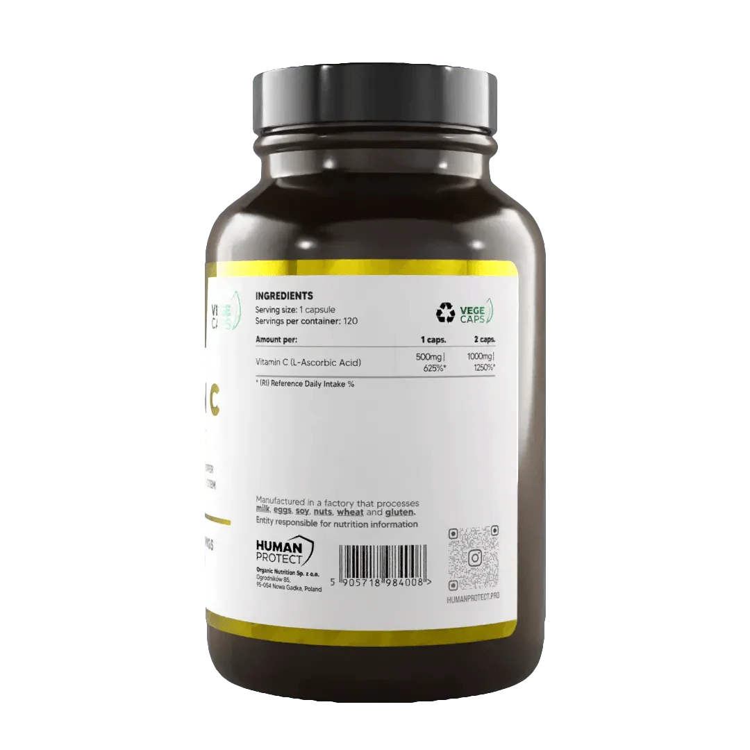 Vitamin C 500 mg, 120 Kapseln. - Supplement Support