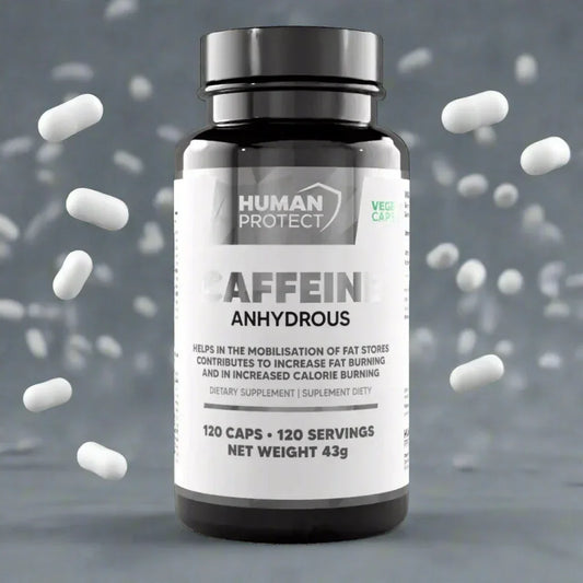 Wasserfreies Koffein, 120 Kapseln. - Supplement-Support.com