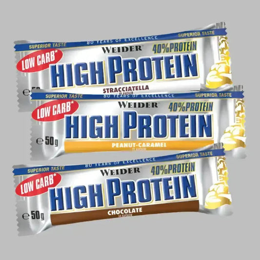 WEIDER HIGH PROTEIN BAR 24x50g RIEGEL - Supplement-Support.com