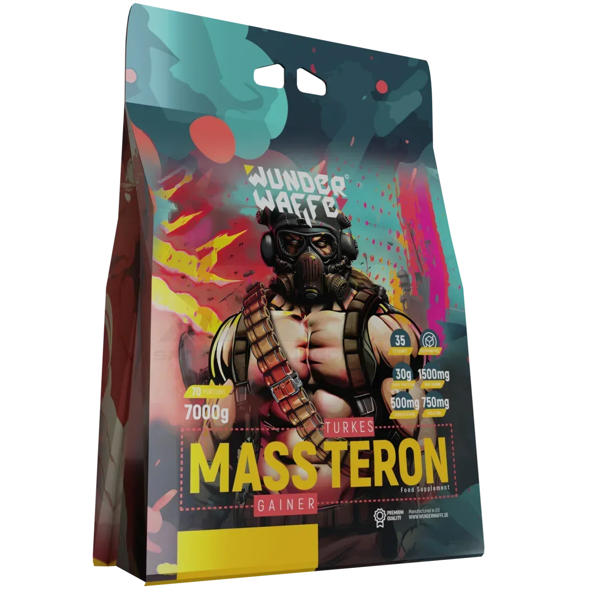 Wunderwaffe® MASSTERON Premium Mass Gainer 7kg - Supplement-Support.com