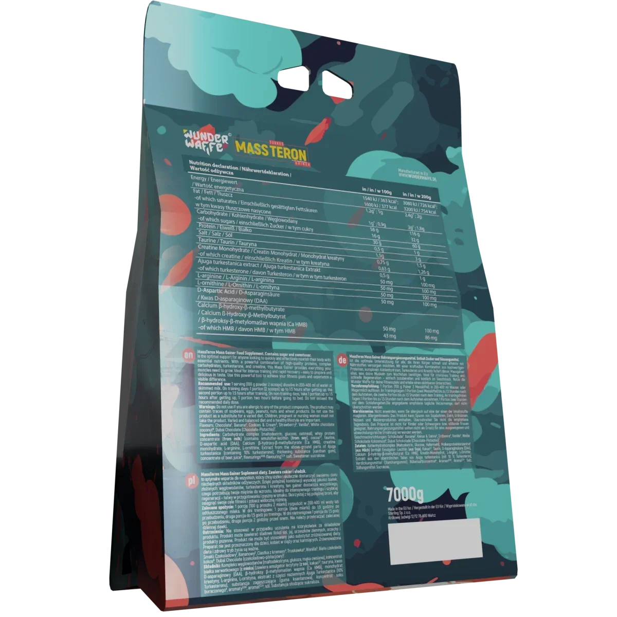 Wunderwaffe® MASSTERON Premium Mass Gainer 7kg - Supplement-Support.com