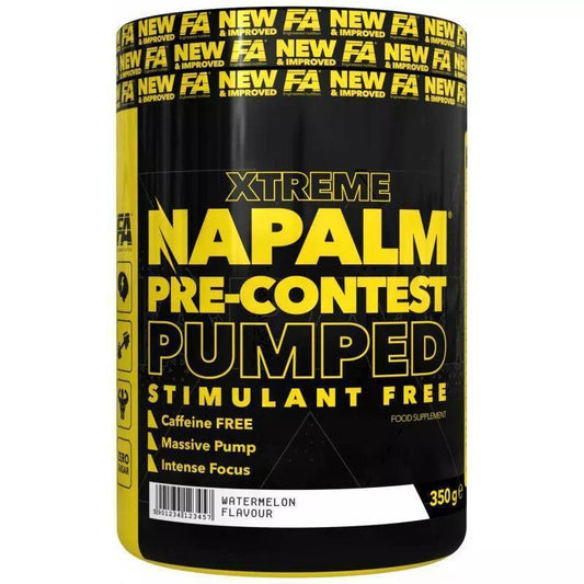 XTREME Napalm Pre Workout Booster PUMPED 350g Stimfree - Supplement-Support.com
