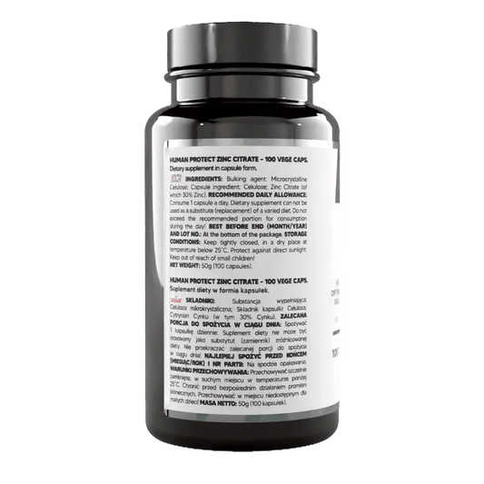 Zink Citrat 100 Kapseln 50mg - Supplement Support